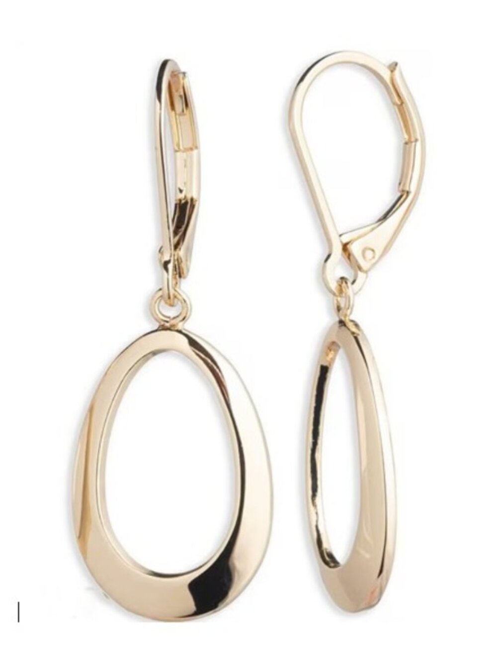 Ralph Lauren Goldtone Orbital Drop Earrings